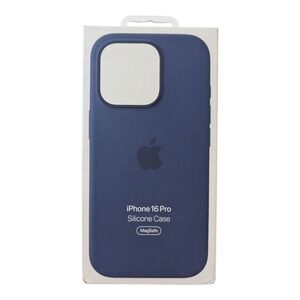 E8-O‎ Apple Silicone Soft Case with MagSafe for Apple iPhone 16 Pro - Navy Blue